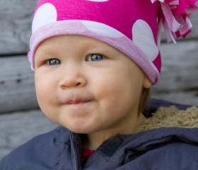 striped Tassle hat infant toddler